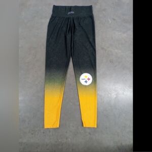 Zunaz Black and Gold Steeler NFL Leggings